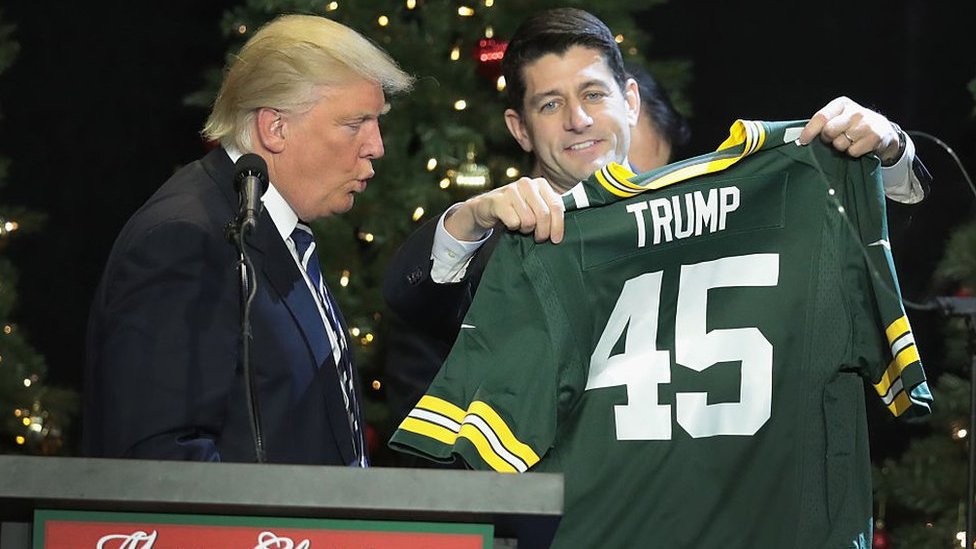 Пол Райан и Дональд Трамп