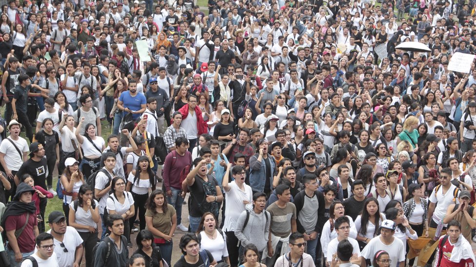 Protesta estudiantil México