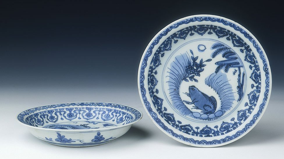 Porcelana china de la época de la dinastía Ming