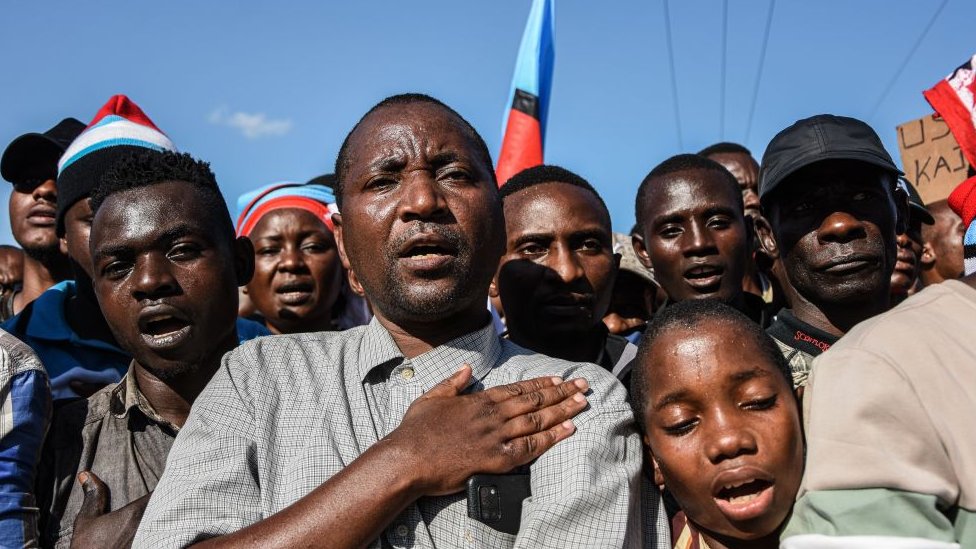 Сторонники Chadema на митинге в августе в Дар-эс-Саламе, Танзания