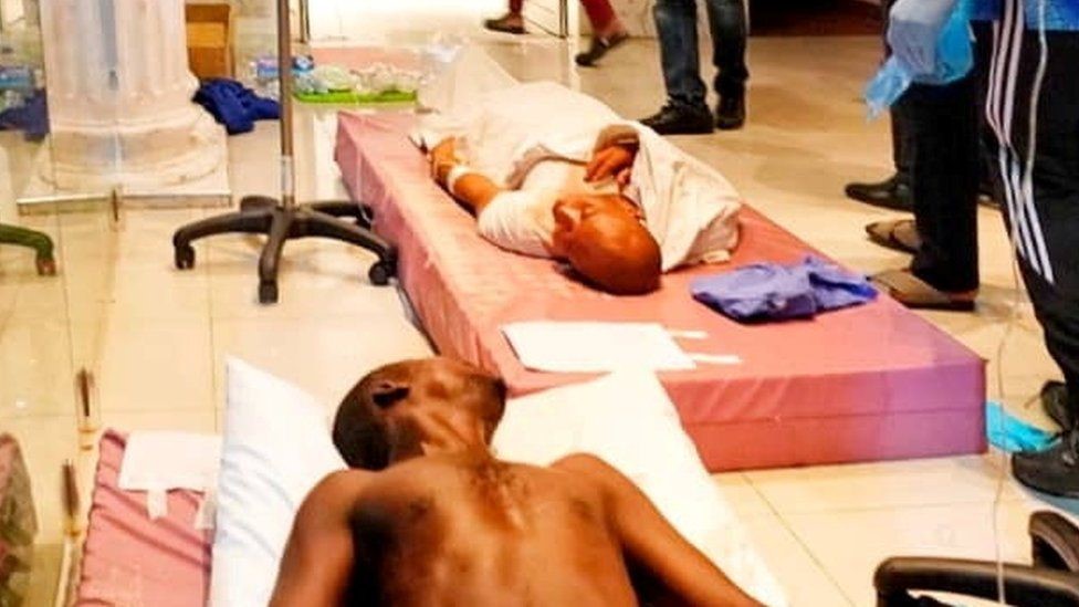 heridos en el hospital de Lagos