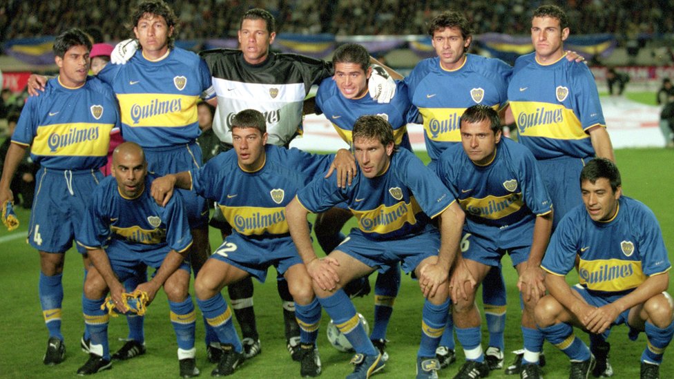 El once titular de Boca Juniors que conquistó la Copa Intercontinental al vencer 2-1 al Real Madrid. Boca Juniors