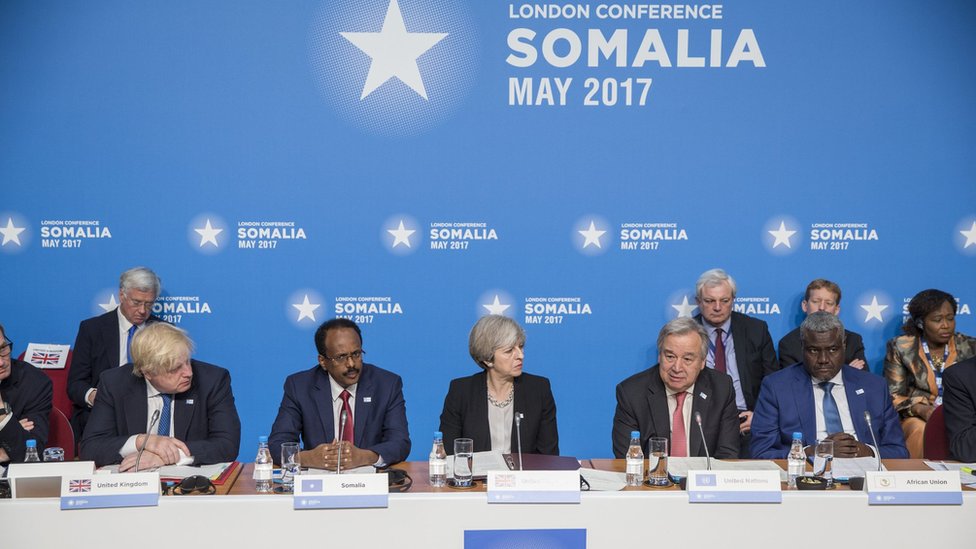 Конференция по Сомали в Ланкастер-хаус в центре Лондона 11 мая 2017 г.