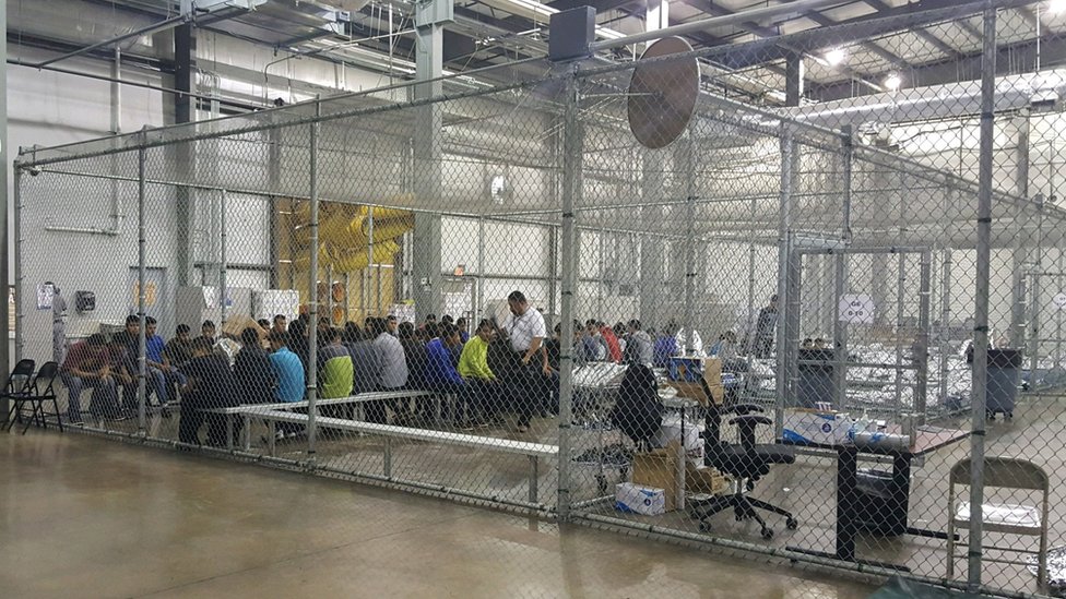 Centro de detención de refugiados en EEUU