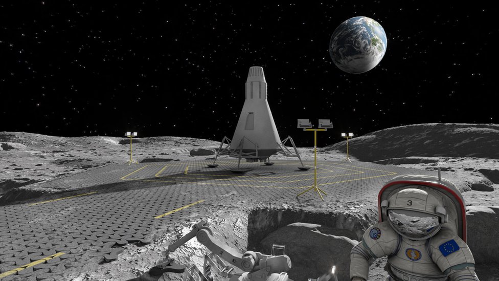 Moon dust turned into roads using giant laser beam - BBC Newsround