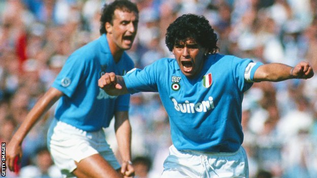 Diego Maradona Napoli'de