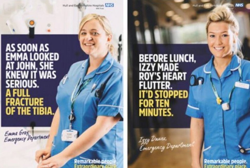 'Sexist' nurse advert blasted after being published by mistake - BBC News