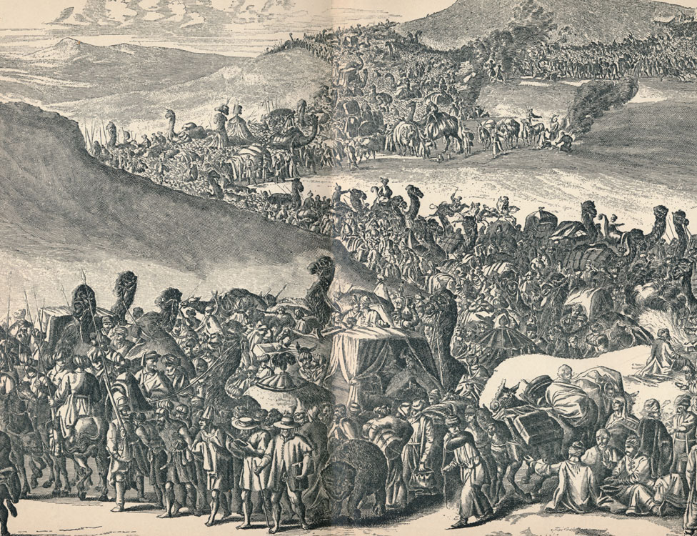 Mansa Mosa je putovao u Meku sa karavanom od 60.000 ljudi i 12.000 robova