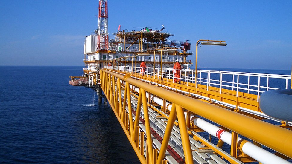 Gas production in Qatar