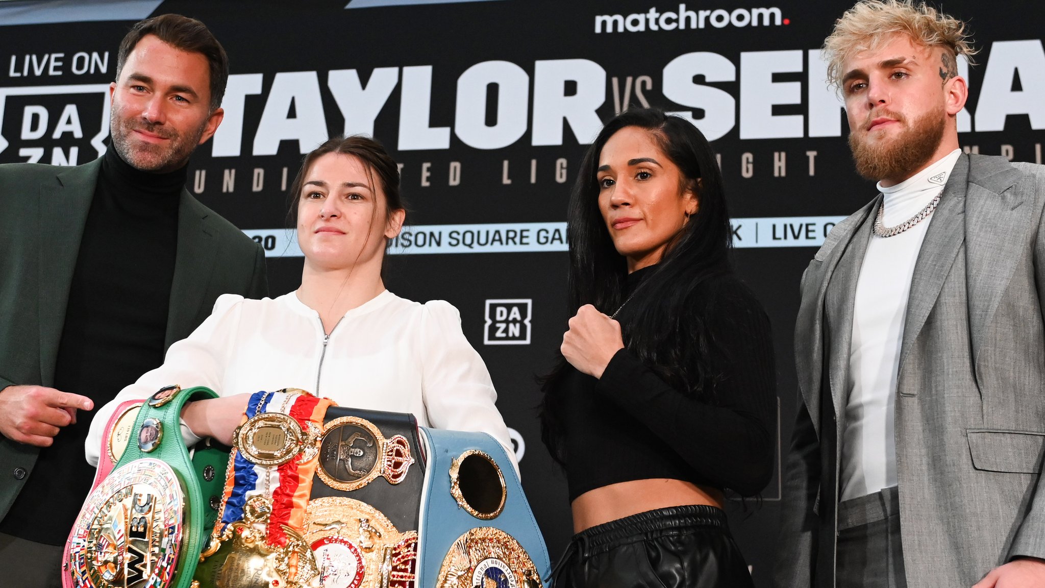 Katie Taylor v Amanda Serrano: Madison Square title fight 'one of the biggest ever' - Jake Paul