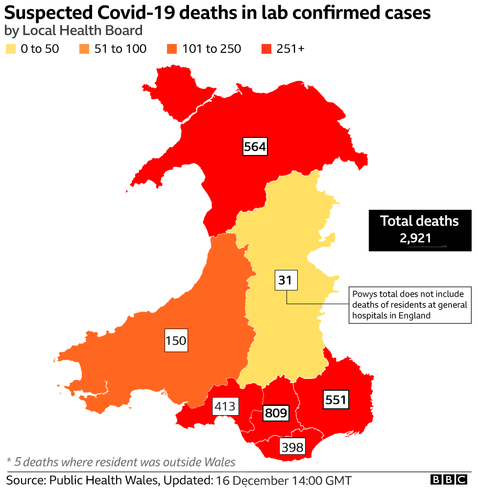 Death map 16 December