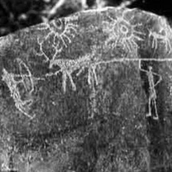 El grabado fue descubierto en los años 60. Grabado. Vahia/Tata Reseach Institute