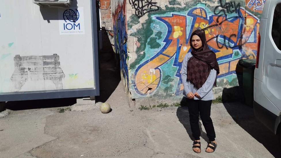 19-year-old Sima in Bihac refugee camp