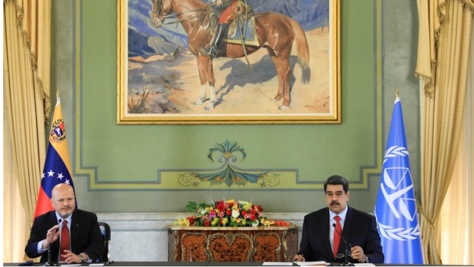 Karim Khan y Maduro.