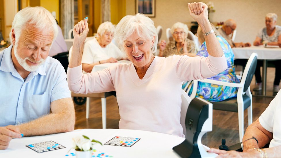 People playing bingo