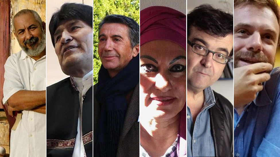 Collage de entrevistados