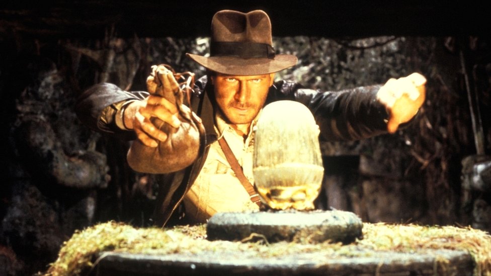 Harrison Ford as Indiana Jones in the first of the series, Raiders of the Lost Ark, in 1981