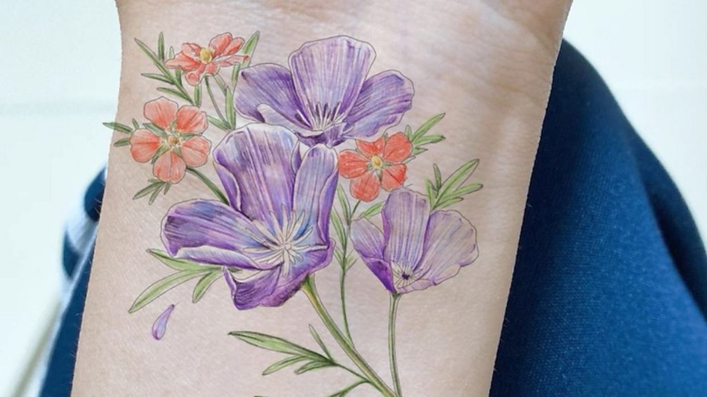 Flower tattoos heal self-harm scars