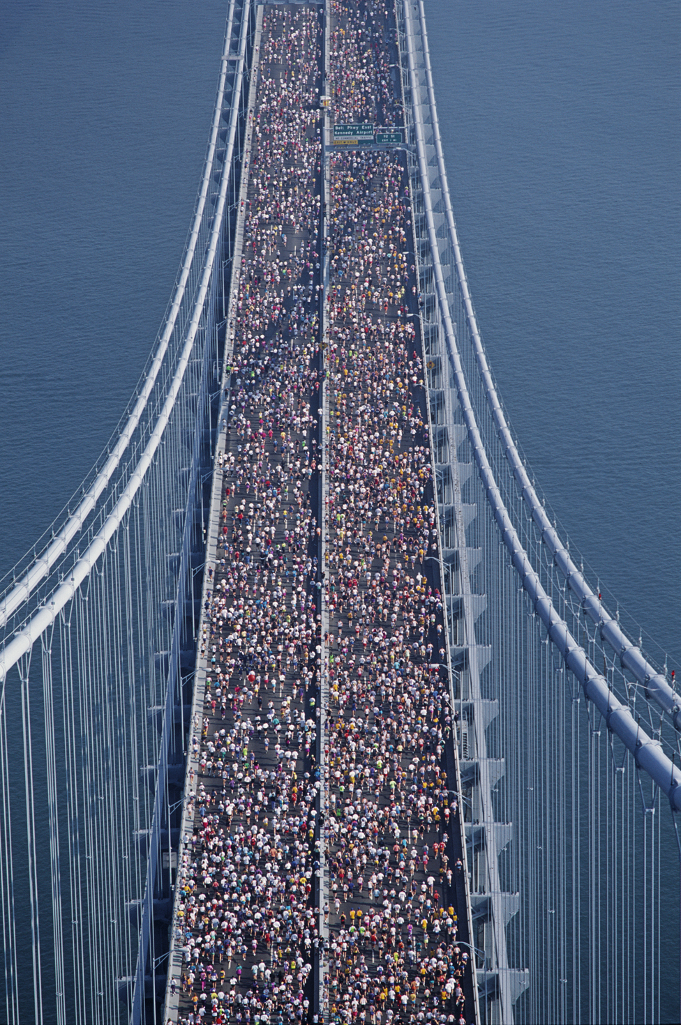 Vista de la maratón de Nueva York. Vista de la maratón de Nueva York.