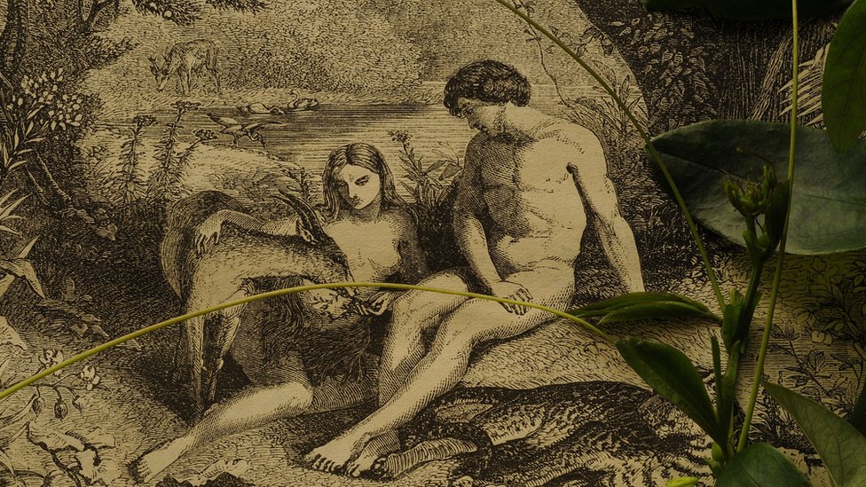 La Femme Fatale siempre ha existido. Algunos sostienen que la primera fue Eva. Grabado de Adán y Eva