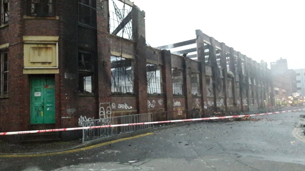 Leicester Corah factory fire treated as arson - BBC News