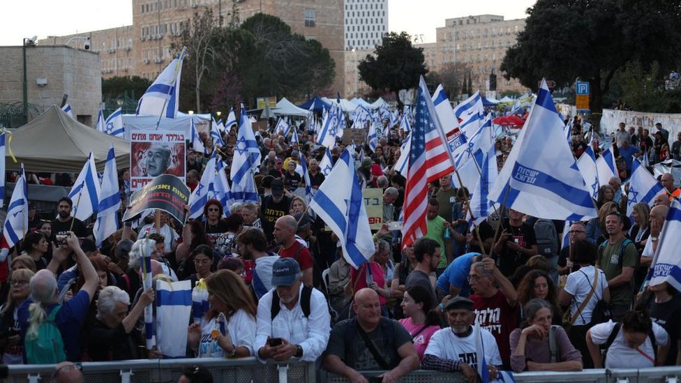 antivladini protesti u Jerusalimu 1. aprila