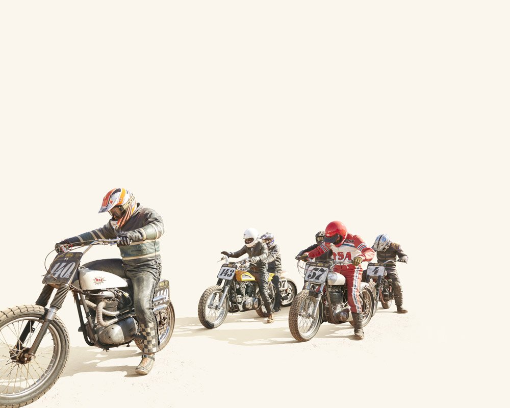 Motos con un fondo blanco. Motos con un fondo blanco.