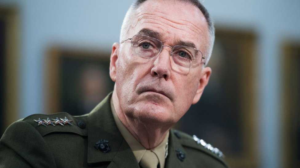 El general Dunford supuestamente le recomendó a Trump ser cauto en relación con los ataques contra Irán.