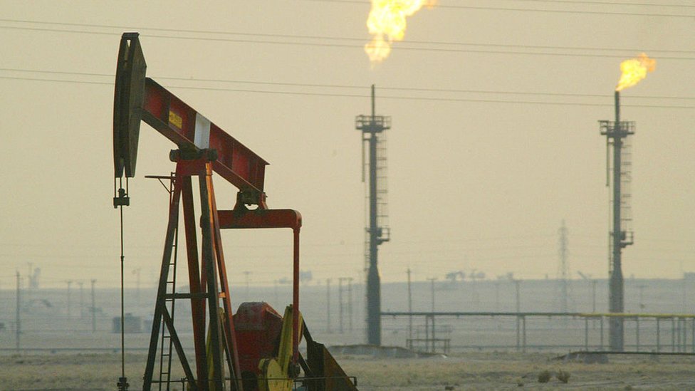 Un campo petrolero en Kuwait.