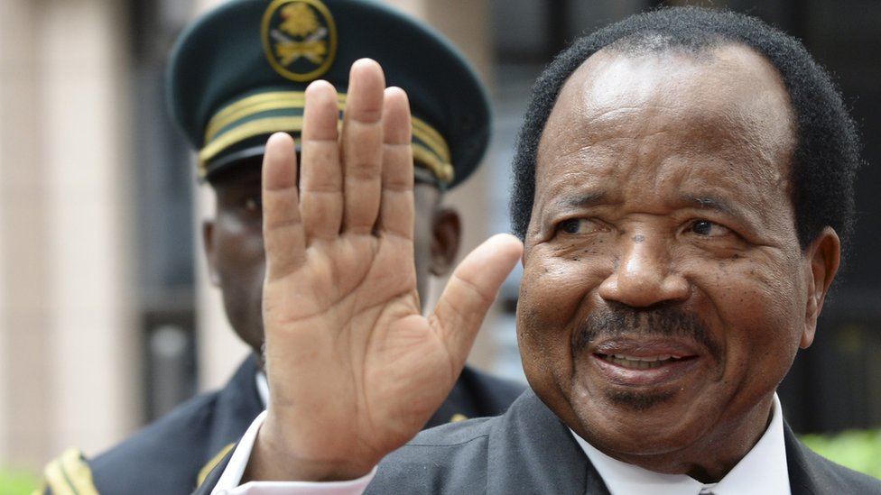 Paul Biya é presidente de Camarões desde 1982