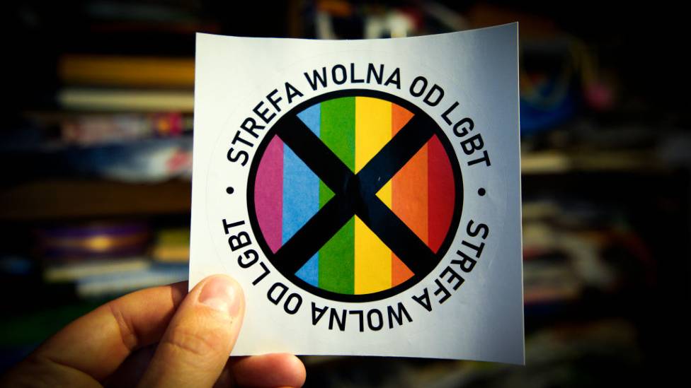 Pegatina anti-LGBT