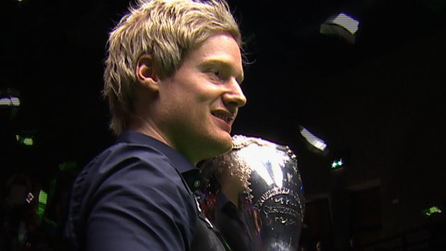Neil Robertson lifts UK Championship trophy