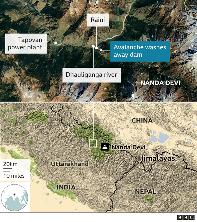 Uttarakhand Dam Disaster Race To Rescue 150 People Missing In India Bbc News