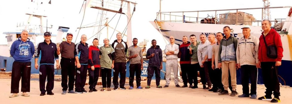 Рыбаки после освобождения в Бенгази, 17 декабря 20