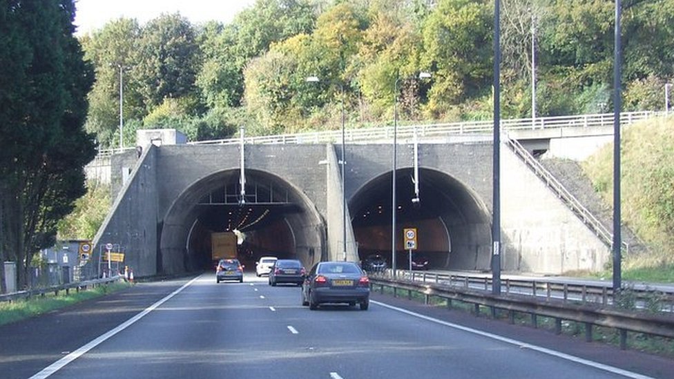 M4 Brynglas tunnel westbound closed for upgrade