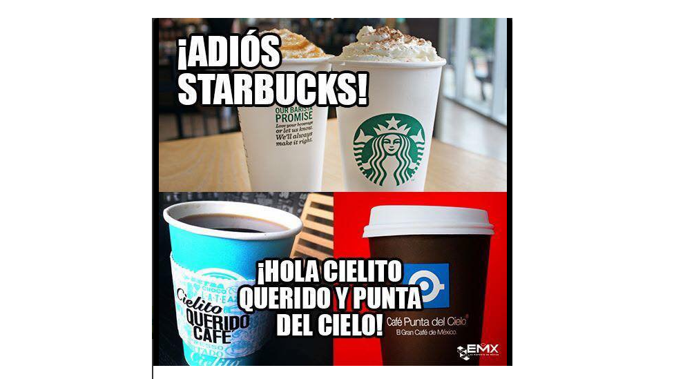 Мем прощается со Starbucks, приветствует мексиканские бренды Cielito Querido и Punta del Cielo