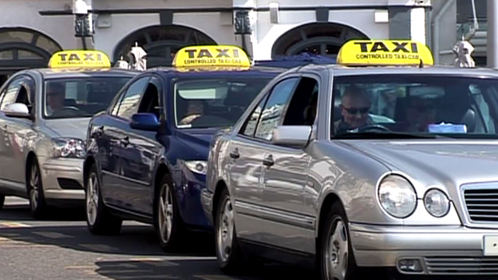 taxi drivers in Jersey strike over 