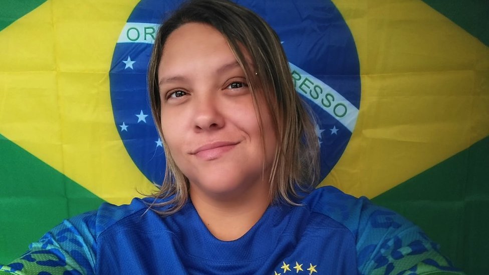 Brazil supporter Janine Garcia