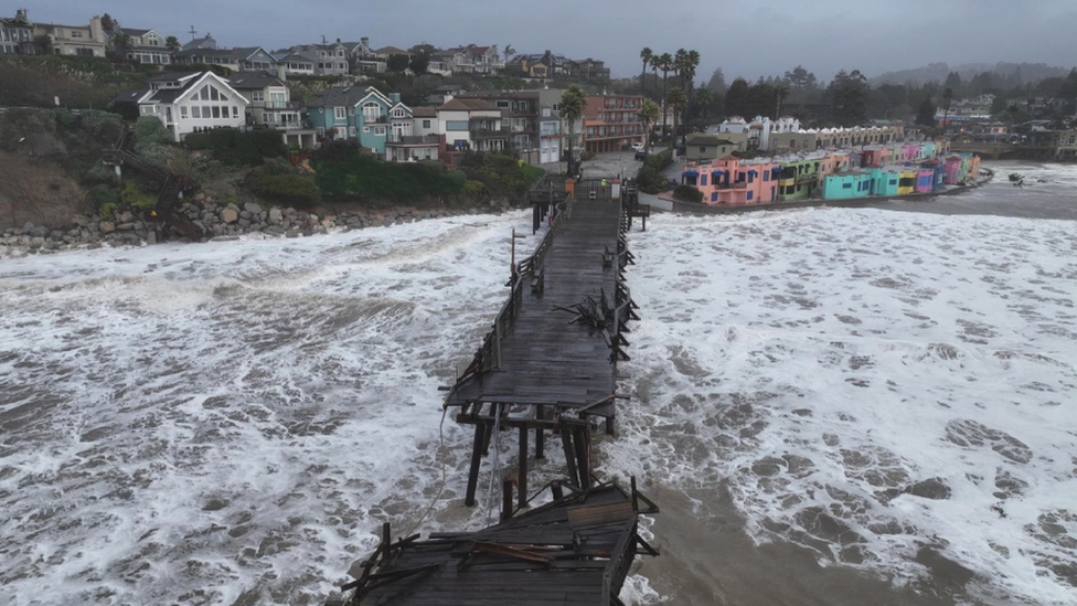 Widespread damage to California coast in wake of major storms