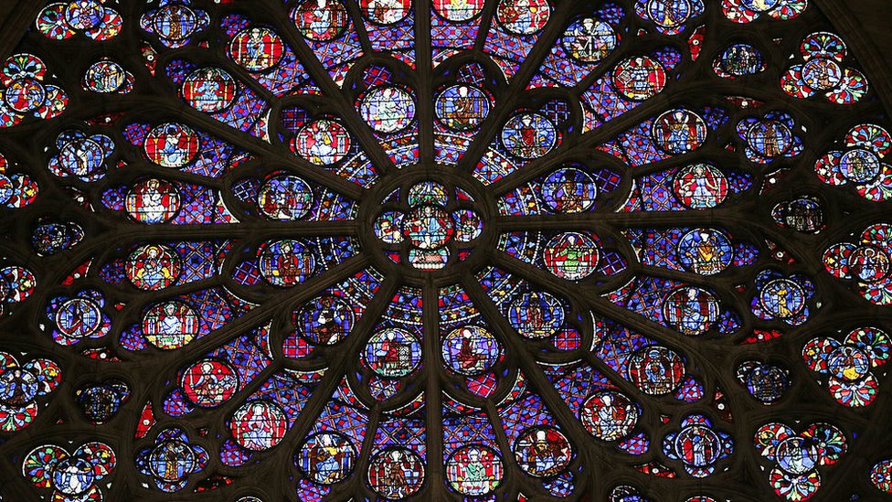Vitral de Notre Dame.