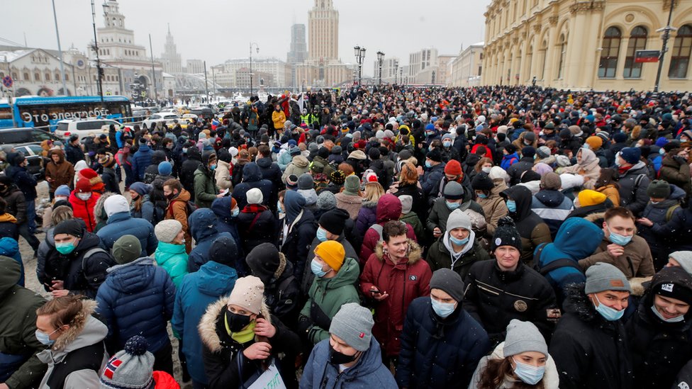 protesta en Moscú