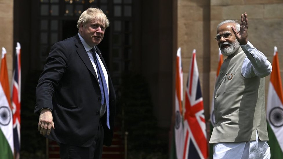 بحث رئيس الوزراء بوريس جونسون القضية مع رئيس الوزراء الهندي مودي