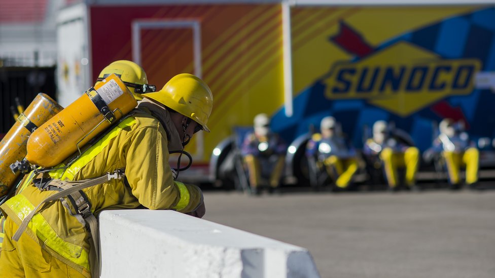 Пожарные на мероприятии в Лас-Вегасе, 2014 г.