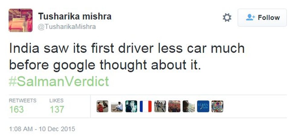 Индия увидела своего первого водителя без автомобиля задолго до того, как Google подумал об этом. #SalmanVerdict