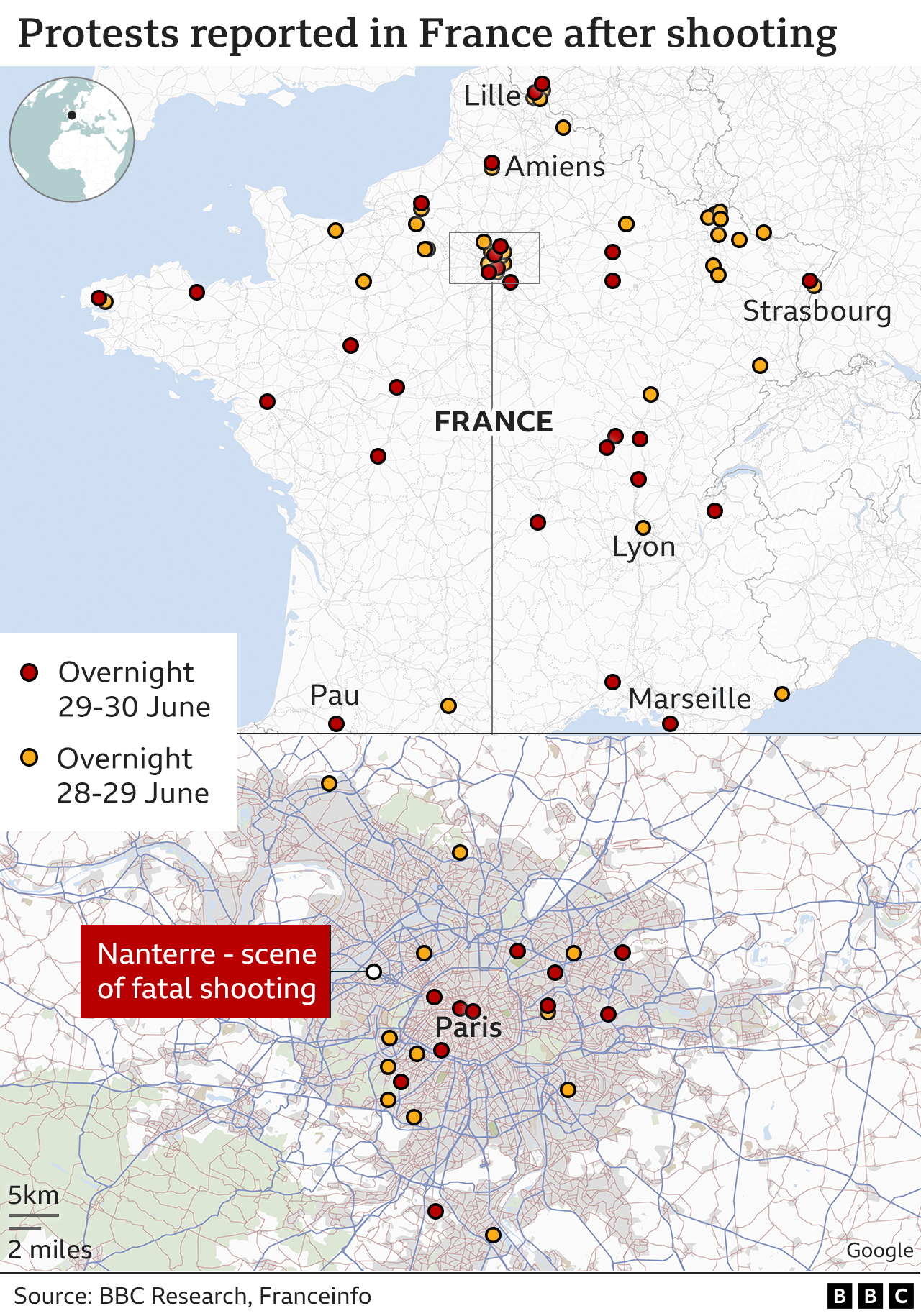 Map of violence