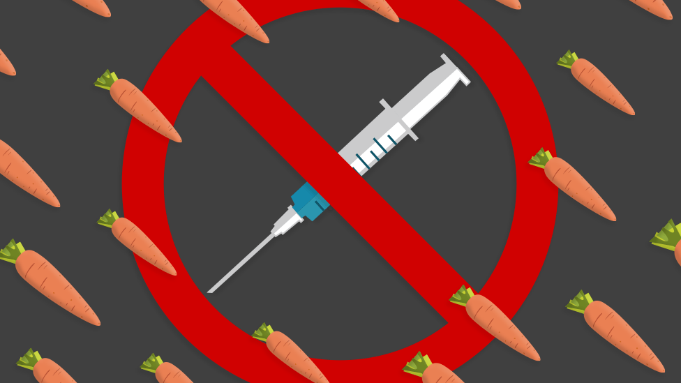 Carrot emojis hide anti-vax posts on Facebook