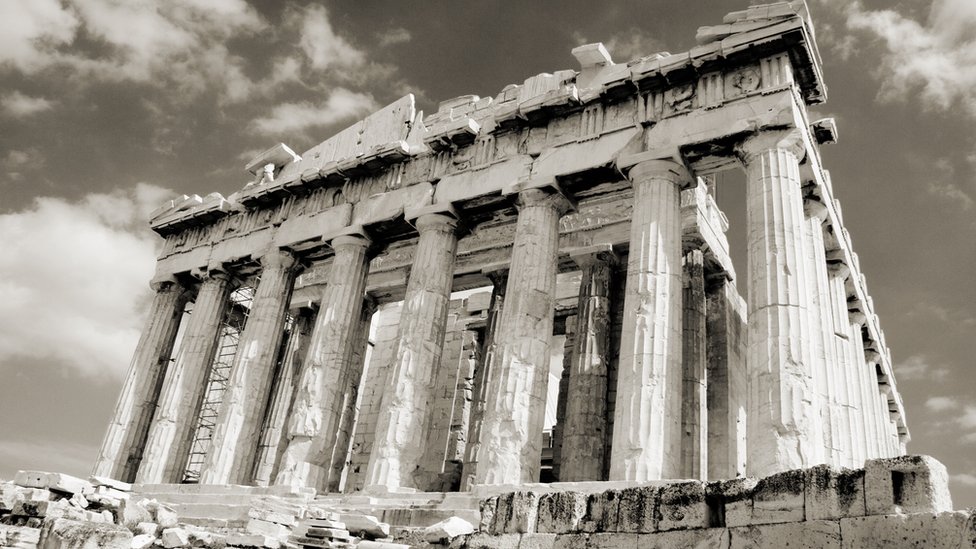 Se dice que incluso en la antigua Grecia hubo un ascensor. Partenón de Atenas