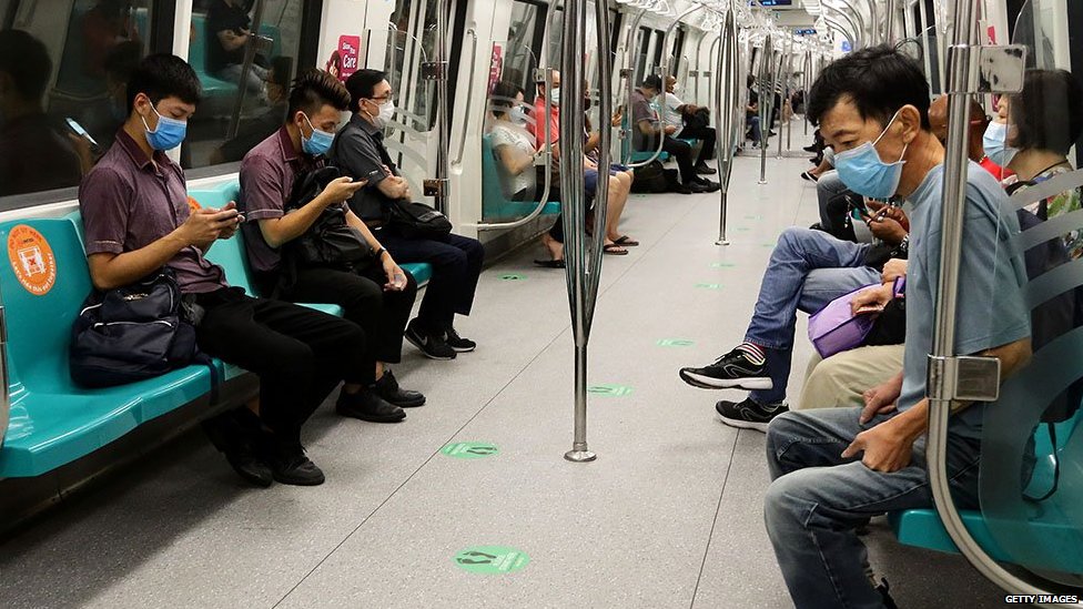 People on Singapore underground