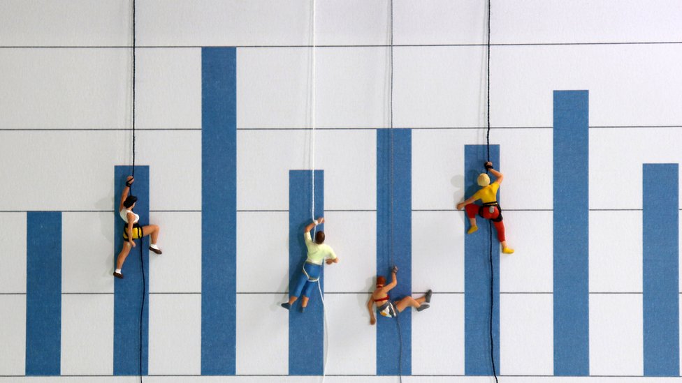 Escaladores en crisis.