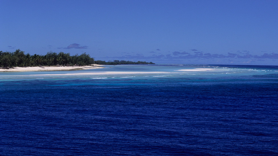 Playa en el atolón de Aldabra en el Océano Índico